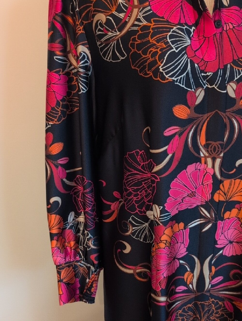 Chico's Button Up Shirt Dress - Sz 1.5 - Picture 2 of 6